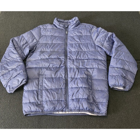 Old‎ Navy Puffer Jacket Coat Black PACKABLE Size XL 16-18 UNISEX KIDS - Picture 1 of 12